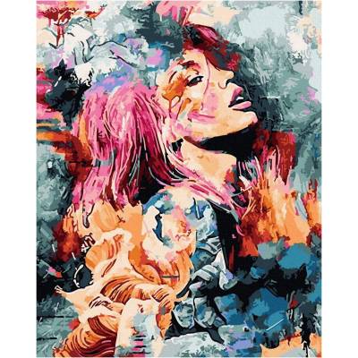 Norimpex - Puzzle Diamant painting: Color portrait 30x40cm - 1 - 39 piese