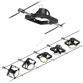 Paulmann 94434 - Комплект 5xGU5, 3/10W точкови лампи MAC 230V черен (W3485)