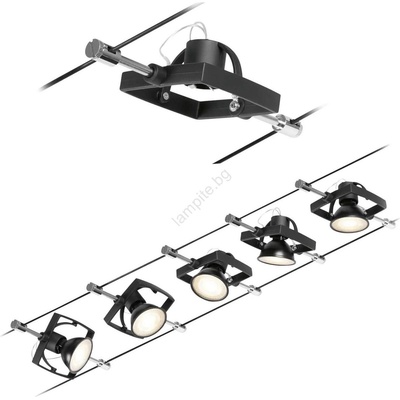 Paulmann 94434 - Комплект 5xGU5, 3/10W точкови лампи MAC 230V черен (W3485)
