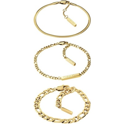 Calvin Klein Úchvatná pozlacená souprava náramků Linked 35700022 – Sleviste.cz