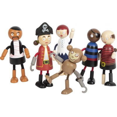 Small Foot Ohebné pirátské figurky