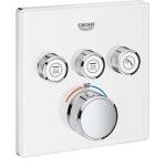 GROHE Grohtherm SmartControl - Термостатичен смесител за вана за вграждане с 3 клапана, лунно бяло 29157LS0 (29157LS0)