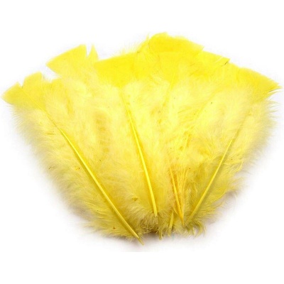 Krůtí peří délka 11-17 cm žlutá