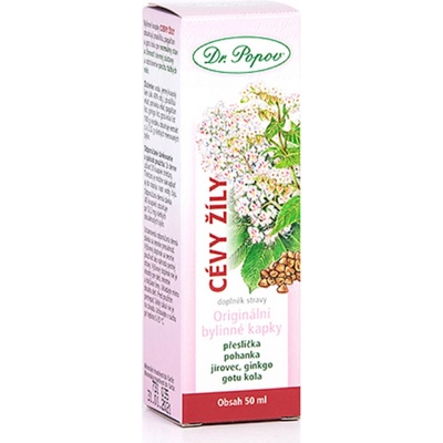 Dr. Popov Cievy žily originálne bylinné kvapky 50 ml
