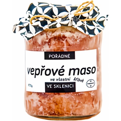 Pořádně ve sklenici Vepřové maso ve vlastní štávě 570 g