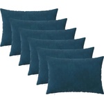 vidaXL Калъфка за възглавница 6 pcs HEERLEN Синьо 50 x 80 cm Кадифе (911902)
