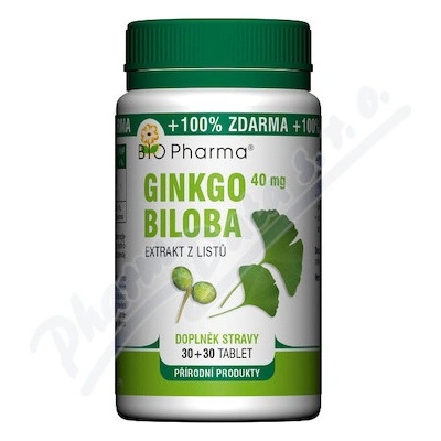 Bio-Pharma Ginkgo Biloba 40 mg 30 30 tabliet