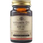 Solgar Vitamin D3 600 IU, 60 vegetable capsules