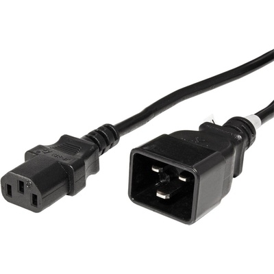 PremiumCord Kabel síťový propojovací 230V 10A 3m, konektory IEC 320 C13 - IEC 320 C20 kpsb3