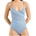 DEDICATED Дамски бански костюм DEDICATED Women's Wrap Swimsuit Klinte Swimsuit - Thin Stripe / Majolica Blue (150-1515-0814)
