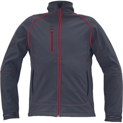 SafeWorker REUSEL softshell bunda antracit/červená
