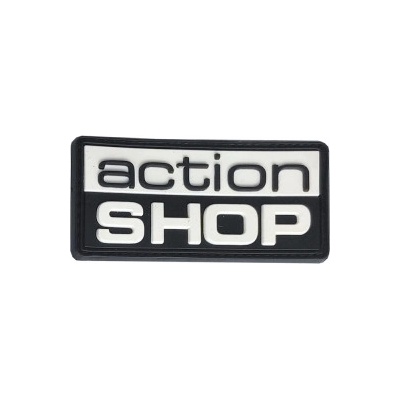 Nášivka 3D Actionshop - černá Actionshop