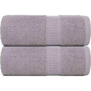 vidaXL Кърпи за пране FROGN 2 бр. сиви 30x30 см 360 г/м2 (136824)