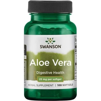 Swanson Aloe Vera, 25 mg, 100 меки капсули, Swanson (SWH161)