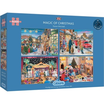 GIBSONS Kouzlo Vánoc 4x500 dielov