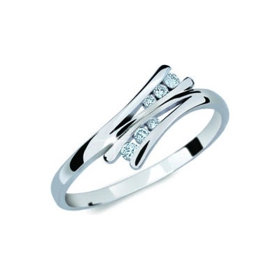 Cutie Jewellery diamonds dámský prsten Z6711 1950 ze zlata s diamanty Bílá