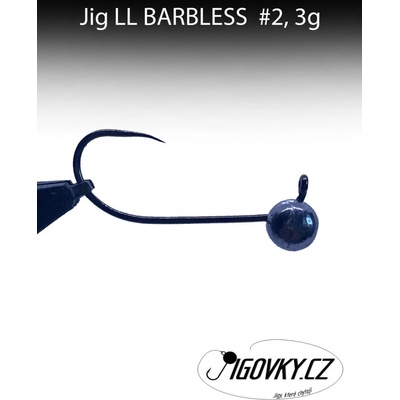 Jigovky.cz Jigová hlavička LL BARBLESS vel.2 3g 5 ks