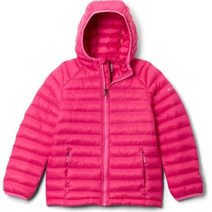 Columbia Детско синтетично яке Columbia Kid's Powder Pass Hooded Jacket Synthetic jacket - Guava Pink - размер XS (703-6870-0212)