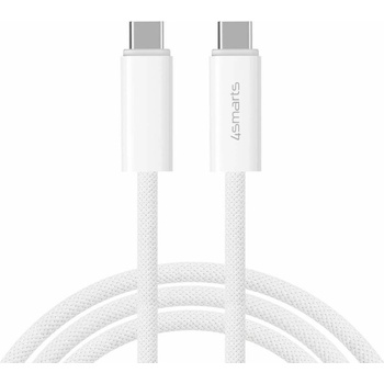 4smarts Кабел 4smarts 540959, от USB-C(м) към USB-C(м), 1.5m, 240W, бял