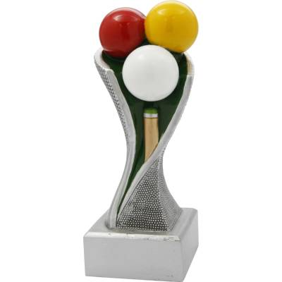 Trofej kulečník 3D 14,5 19,5 cm 17 cm