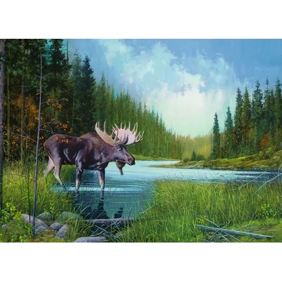 Cobble Hill - Puzzle Laird: Moose lake - 1 000 piese