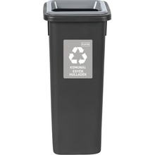 Igotrend, 714005 Koš na tříděný odpad 20 l, FIT BIN černá/šedá