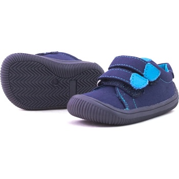 Protetika chlapčenská celoročná obuv Barefoot ROBY NAVY modrá