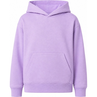 Winkiki Kids Wear dětská oversize mikina s kapucí šeříková