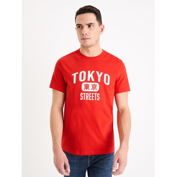 Celio Червена мъжка тениска Celio Gextoky Celio | Cherven | МЪЖЕ | S