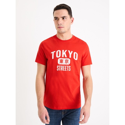 Celio Червена мъжка тениска Celio Gextoky Celio | Cherven | МЪЖЕ | S