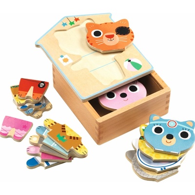 Djeco Puzzle Veselé kočičky