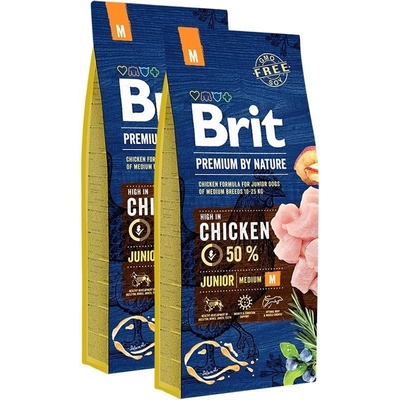 Brit Premium by Nature Junior M 2 x 15 kg