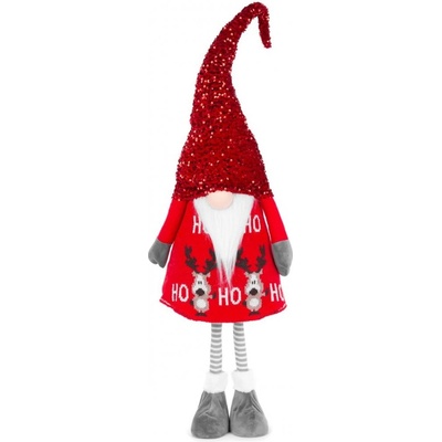 MagicHome Postavička Skřítek látkový červený 32x22x130 cm ST8091339