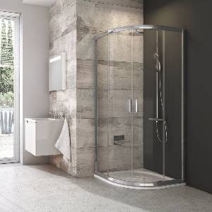 RAVAK 3B270C00Z1B-Четириделна четвърткръгла душ кабина BLIX 90x90cm лъскав хром (RK0264)