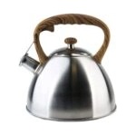 HausRoland Свирещ чайник HausRoland HR739-12, 3 литра, Неръждаема стомана, Индукция, Инокс/Кафяв (V4-14) - technomani
