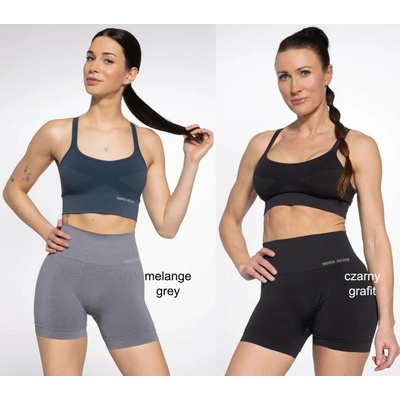 Gatta dámske legíny Active-seamless-shorts-01 melange-grey