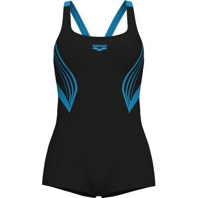 arena Дамски бански костюм Arena Women's Kaori Combinaison Swimsuit - Black / Turquoise - размер 44 (EU) (150-2728-0516)