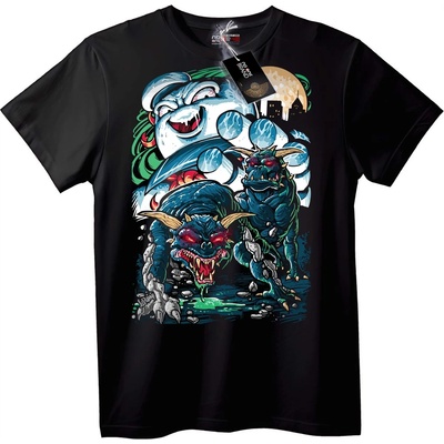 NOONEBRAND Тениска Чудовищен хаос - 7XL, Black