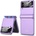 GKK Калъф с Предпазител за Samsung Galaxy Z Flip 4, GKK Hinge LCD Case, Лилав (5906601090348)