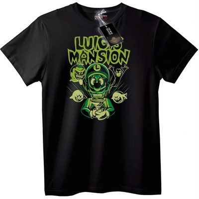 NOONEBRAND Тениска Lucas Mansion Призрак - 7XL, Black