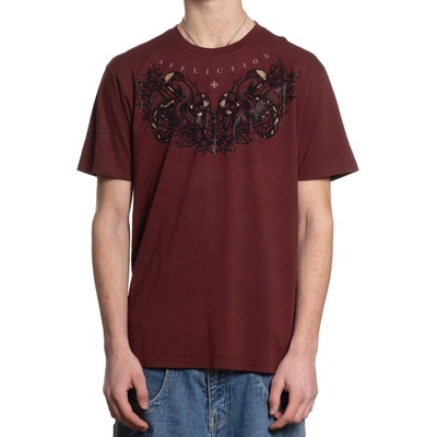 AFFLICTION мъжка тениска affliction - southern ritual - oxblood red - a29292-oxbl
