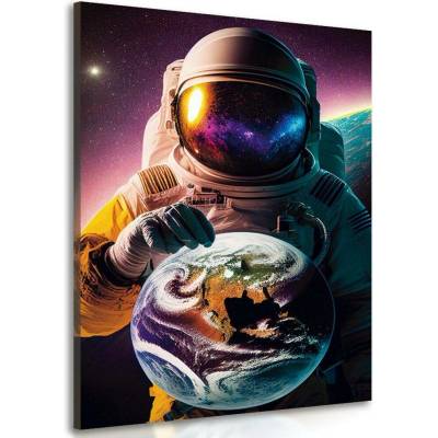 Obraz kosmonaut v neznámé atmosféře - 60x90