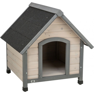 Trixie Natura bouda pro psa se sedlovou střechou M 77 x 82 x 88 cm šedá