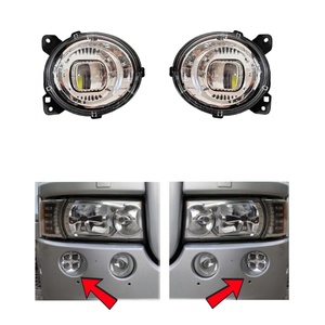  Комплект външни долни led халогени - допълнителни дълги светлини за scania серия p, g, r, t 2004-2017