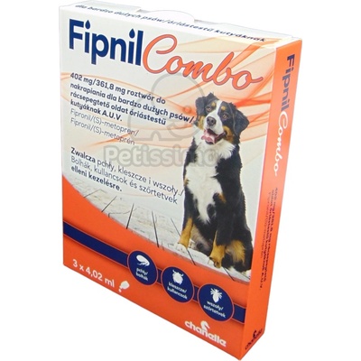 Fipnil Combo Spot-On за кучета от гигантски породи 3 x 4, 02 мл пипета