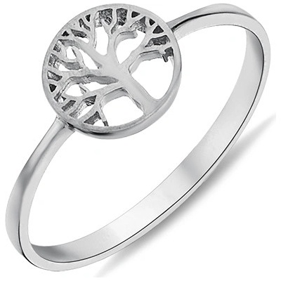 Lillian Vassago Prsten se stromem života z bílého zlata LLV98 GR032W
