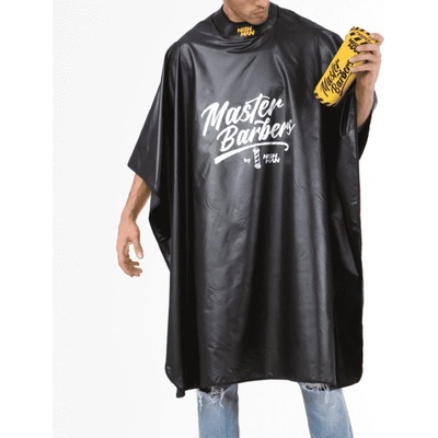 Nishman Barber One Cape Black&Yellow pláštenka s gumovým vysokým golierom