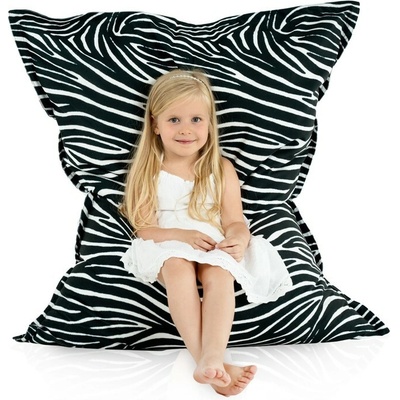Intermedic SK Luxusný sedací vak Zebra XL/XXL pohodlie s divokým štýlom XL