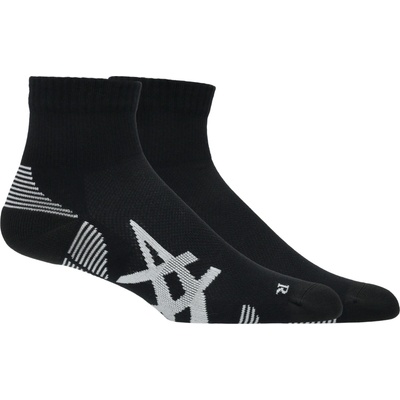 Asics CUSHIONED RUN QUARTER SOCKS 2 PAIRS čierne