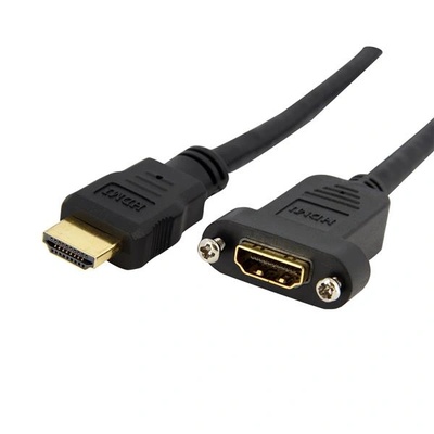 StarTech StarTech. com HDMIPNLFM3 HDMI кабел 0, 9 м HDMI тип A (стандартен) Черен (HDMIPNLFM3)